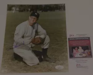 Tommy Tom Henrich Signed Autographed 8x10 Photo New York Yankees NYY JSA COA - Picture 1 of 2