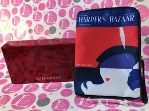 Estee Lauder Harper's Bazaar Cosmetic Makeup ZIPPER Bag ~ NEW - Picture 1 of 2