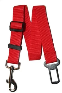 2x RED Cat Dog Pet Puppy Safety Seatbelt for Car Vehicle Seat Belt Harness Lead - Picture 1 of 8
