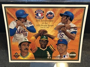 1993 UPPER DECK HEROES OF BASEBALL 1973 WORLD SERIES 20th PROMO SHEET #/46,600 - Picture 1 of 1
