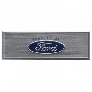1967 Mustang Cougar Fairlane Falcon Torino Door Sill Scuff Plate Emblem (Blue) - Imagen 1 de 1