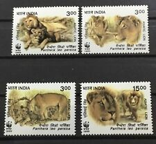 INDIA #1765 -1768. ASIATIC LIONS. (WWF).  MNH