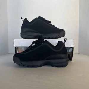 Boys Fila Disruptor Shoes Size 5 Black - Picture 1 of 5