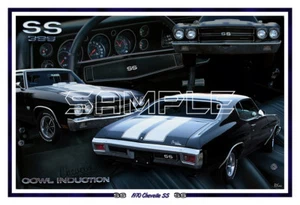 Cartel Chevelle SS 1970 estampado - Imagen 1 de 1