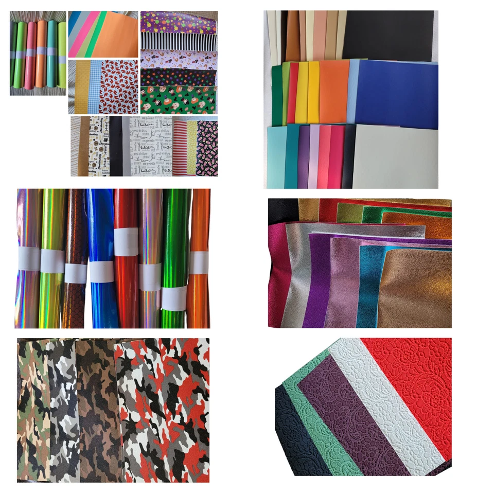 Paquetes de 52 piezas de vinilo bordado/piel sintética. Nuevo, las piezas son 8x12 - 10x12 Foto 1 de 4