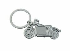 Chromed steel motorcycle ride style key ring for biker or biker.