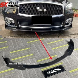 Fits For INFINITI Q70 Q70L 2015-2019 Real Carbon Fiber Front Bumper Lip BodyKits - Foto 1 di 18