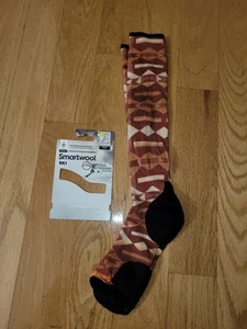 Smartwool Targeted Cushion Colliding Clouds Ski Socks Orange Rust Choose Size - Picture 1 of 12