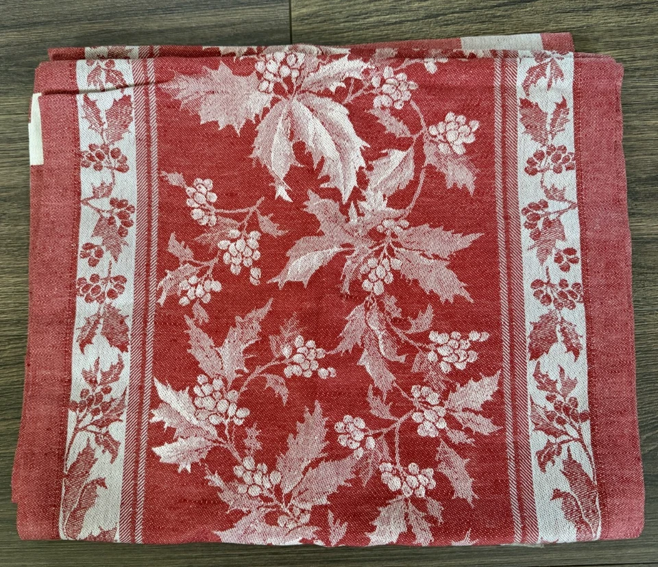 Nuevo Corredor de Mesa Williams Sonoma Holly Jacquard 16" x 108" Navidad Invierno Foto 1 de 2