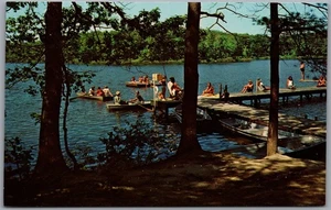 Postcard Windsor New York Swim Area South Shore Sky Lake Wyoming Conference - Bild 1 von 2