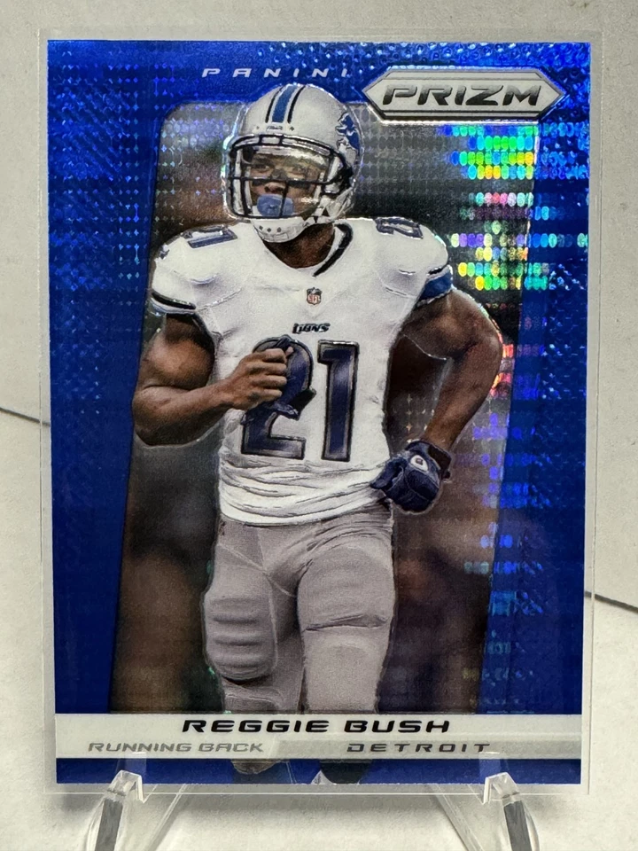 2013 Panini Prizm Blue Pulsar Prizm Reggie Bush #111 Detroit Lions SP Rare  - Image 1 of 1