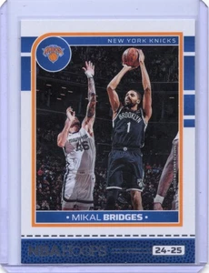 2024-25 Panini Nba Hoops - Mikal Bridges #203 New York Knicks - Picture 1 of 2