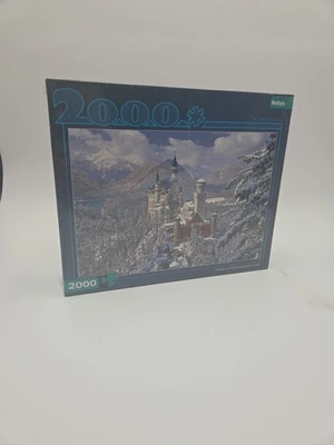 Winter at Neuschwanstein Castle 2000 Pc Puzzle 38"x 26" - Sealed - Image 1 of 4