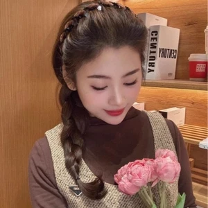 Flashing Diamond Women's Headband Wave Hairpin for Broken Hair Tidy-up - Picture 1 of 9