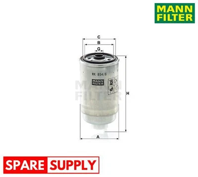 FUEL FILTER FOR ALFA ROMEO CITROËN FIAT MANN-FILTER WK 854/6 - Image 1 of 4