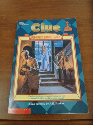 Clue Book #5 Midnight Phone Calls A. E. Parker Mini Mysteries To Solve 1994 - Image 1 of 4
