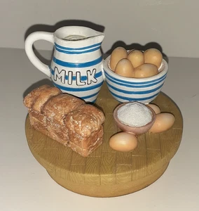 Kerzenaufleger Unser Amerika Land Motiv Milch Brot und Eier - Bild 1 von 6
