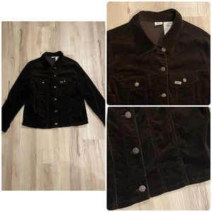 Vintage Lee Cordjacke Damen Größe L Schokobraun Stretch " - Bild 1 von 7