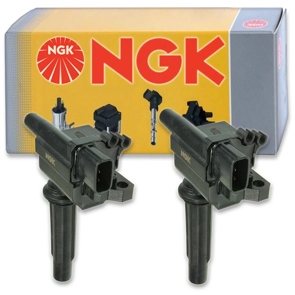 Bobinas de encendido 2 piezas NGK 48648 U4033 para ZM01-18-100 UF276T UF276 UF-276 qr Foto 1 de 4