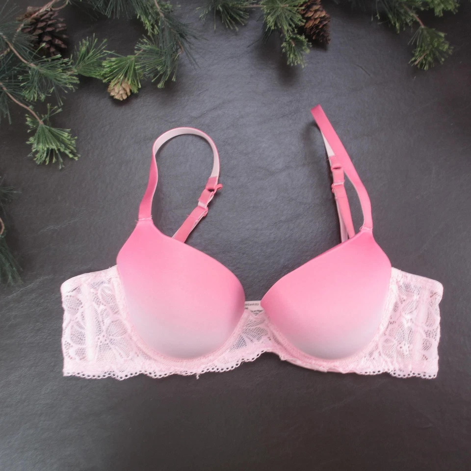 Sujetador No Boundaries para mujer 36B rosa ombre encaje con aros acolchado correas ajustables Foto 1 de 4