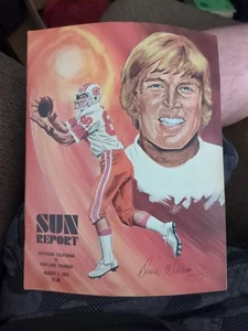 1975 SUN REPORT FOOTBALL LEAGUE WFL California SUN MAGAZINE Portland Thunder - Picture 1 of 2