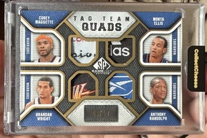 2009 UD Tag Team Quads Corey Maggette Monte Ellis 8/10 Game LOGO Patch GOLD cc17 - Picture 1 of 6
