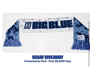 Bufanda día juego New York Giants SGA vs Green Bay Packers 16/11/25 - Imagen 1 de 2