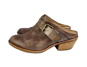 Sofft Adena Pantolette Stiefel Slipper Schuhe braun Wildleder Schnalle Clogs Damen 8M Komfort - Bild 1 von 12