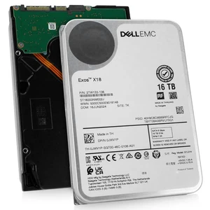 Dell / Seagate Exos X18 16TB ST16000NM002J 7.2K RPM SATA 6Gb/s 512e 3.5" HDD - Picture 1 of 7