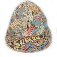 Vintage DC Comics Superman AOP Fitted Cap Hat Size Small/Medium 6 3/4 - 7 1/8