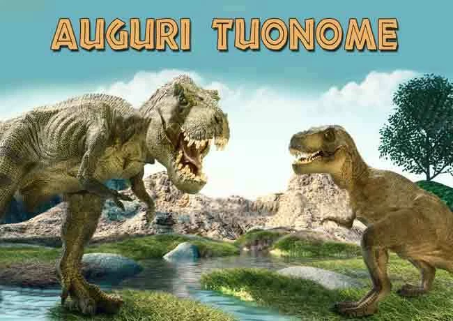 MODECOR Cialda DINOSAURI DINOSAURO T REX con NOME Decorazione Torta Ostia Zucchero