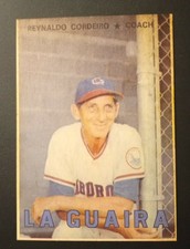 1967 Venezuelan Winter League Card Reinaldo Cordeiro COACH #48 Cuba