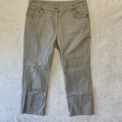 Lark Lane Womens Khaki Pants Size 14P - Image 1 of 4
