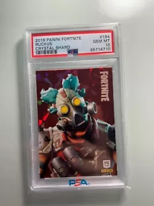 2019 Panini Fortnite Serie 1 #194 RUCKUS CRYSTAL SHARD PSA 10 STAMPA USA! - Foto 1 di 2