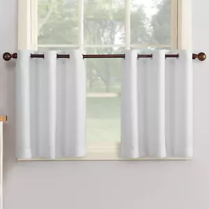 n. 918 Montego Casual Texturizzato Semi-Velato Grommet Tenda da Cucina Coppia Livelli, 56 - Foto 1 di 11