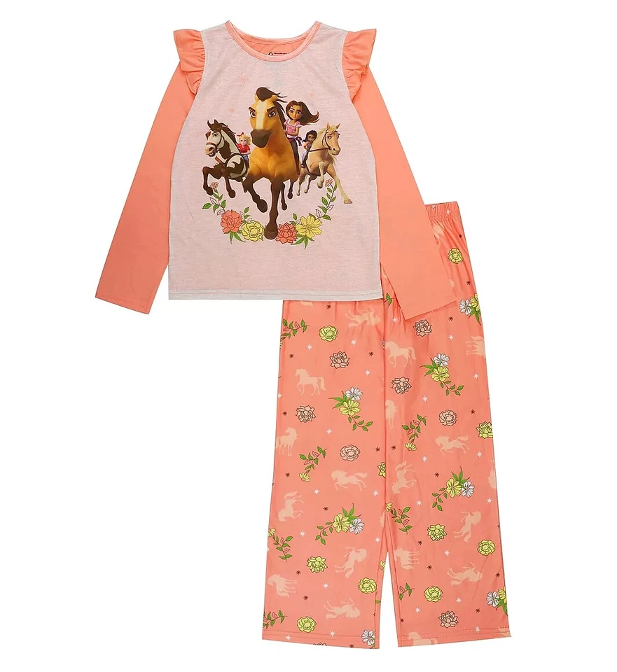 Conjunto de pijama Spirit Stallion of Cimarron Lucky Girl's duas peças - Imagem 1 de 1