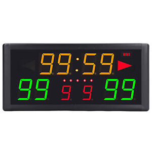 10 Digits Scoreboard LED Electronic Score Keeper Scoreboard For Ball Game ▷