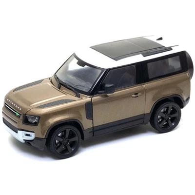 Land Rover Defender 2020 modelo diecast escala 1:24 marrón metálico de Welly Foto 1 de 2