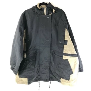 Woman Within 3-in-1 Jacket Zip Out Fleece Lining Hood Water Resistant Black 2X - Picture 1 of 5