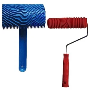 Juego de herramientas de madera de mitación de rodillos de pintura de patrón rodillo de grano de madera cepillo herramienta de pared - Imagen 1 de 6