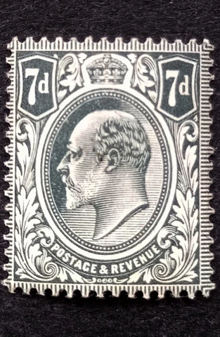 GB King Edward VII Stamp 7d SG.249a MH Well Centred Good Perforation Quality VF Cover