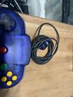 Official Nintendo N64 Authentic Midnight Blue Clear Blue Controller Used