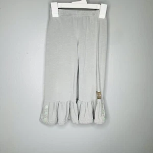 Matilda Jane Girls 4 Gray Big Ruffle Pants - Picture 1 of 6