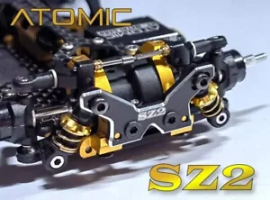 Atomic SZ2 4WD Mini-Z Front Sway Bar Kit Black Anodized Aluminum SZ2-UP03 BNIP - Picture 1 of 4