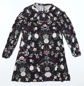 Dorothy Perkins Womens Black Viscose Blend Mini Size 12 - Picture 1 of 12