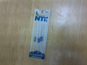NTE ELECTRONICS 1 WATT 15K OHMS 2% FLAMEPROOF RESISTORS 1W315,4/PKG NOS - Picture 1 of 3