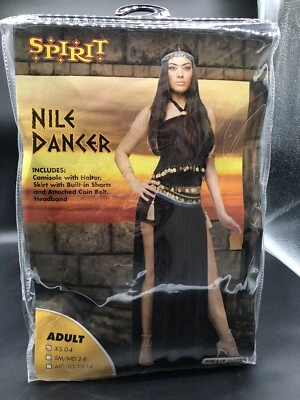 Spirit Halloween Nile Dancer Women's Costume X-S 0-4 Halter, Skirt, Headband - Image 1 of 4
