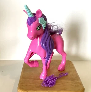 Barbie Endless Hair Kingdom Pet Figure Pink & Purple Unicorn DKB53 - Picture 1 of 5
