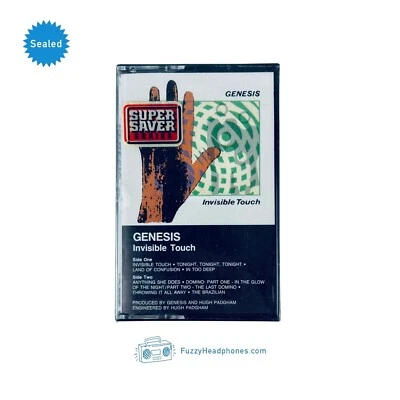 Genesis - Invisible Touch Cassette Tape (1986) US 1st, 80s Pop Rock SEALED - Image 1 of 4
