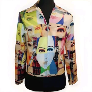 Pop Art Jacket Punk Jacket Crop Jacket Avante Garde 80's 90's - Picture 1 of 13
